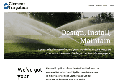 Web Design: Clement Irrigation